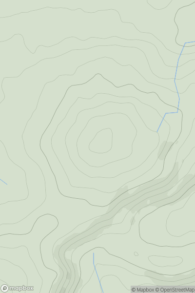 Thumbnail image for Moelfre [South-West Wales] [SN501561] showing contour plot for surrounding peak